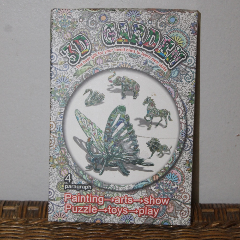 3D Garden Painting Arts Show Puzzle Toys Play Craft Kit